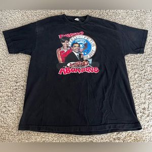 Very Rare Dayglo Abortions Feed Us a Fetus Obama Tour Shirt